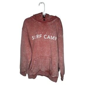 Little Bipsy Surf Camp Hoodie in Red Wash Size 9-10 NWT